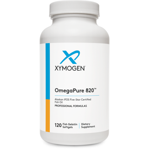 OmegaPure 820  ARCTIC OILS 120 softgels XYMOGEN Alaskan IFOS Five-Star Certified Fish Oil