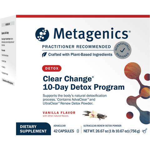 METAGENICS Clear Change® 10 Day Program with UltraClear® Renew VANILLA, BERRY OR CHAI