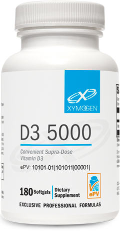 D3 5000 180 Softgels XYMOGEN