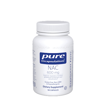 NAC 600 mg 90, 180 and 360 vcaps PURE ENCAPSULATIONS