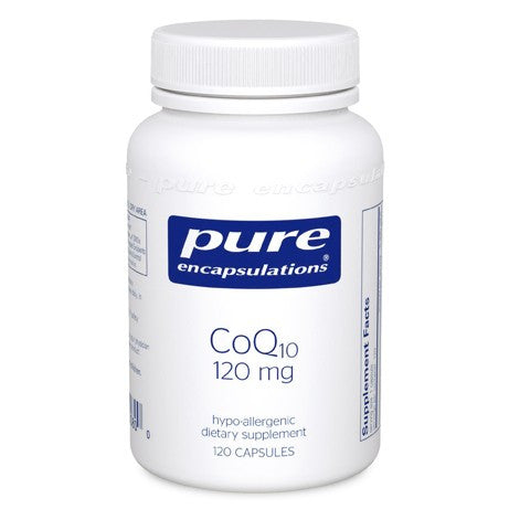 COQ10 120mg 120 caps PURE Encapsulations - Seabrook Wellness - PURE Encapsulations