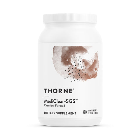 MediClear-SGS (42 scoops) Chocolate 38.2 oz OR Vanilla 34.4 oz Thorne Research *REFORMULATED