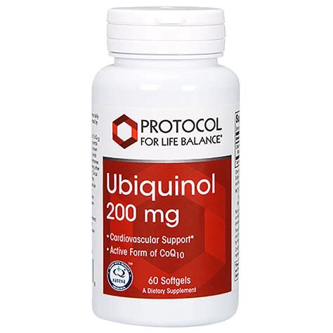 Ubiquinol 200 mg 60 Soft Gels PROTOCOL For Life