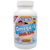 Vegan Omega-3 DHA-EPA 300mg 90 gels DEVA NUTRITION LLC