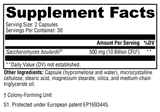 Saccharomycin DF 60 caps XYMOGEN