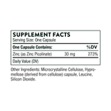 Zinc Picolinate 30mg 180 vegcaps THORNE RESEARCH