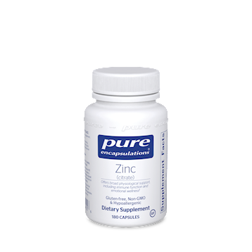 Zinc (citrate) 180 vcaps Pure Encapsulations