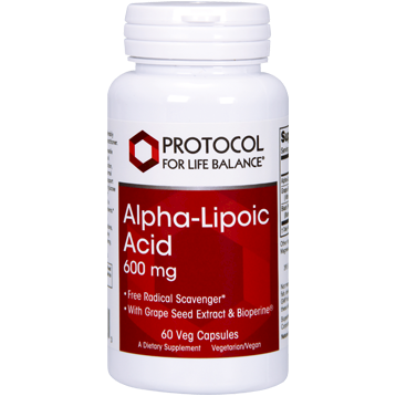 Alpha-Lipoic Acid 600 mg 60 vcaps PROTOCOL FOR LIFE