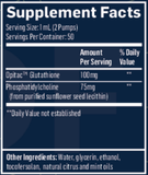 QUICKSILVER SCIENTIFIC GLUTATHIONE LIPOSOMAL 1.7 OZ Lemon Mint