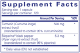 Curcumin 500 w/Bioperine 120 Caps  Pure Encaps