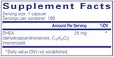 DHEA 25mg 180 Pure Encapsulations