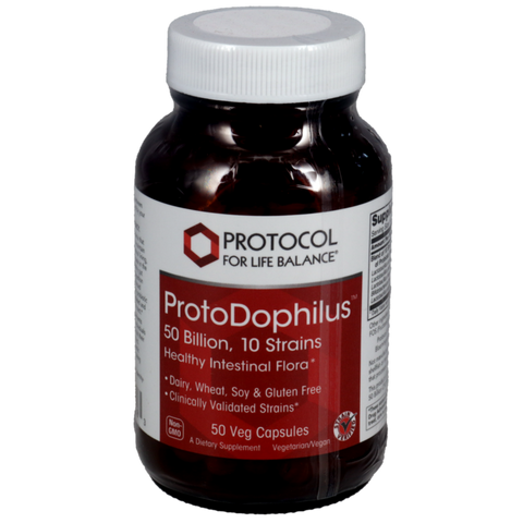 PROTODOPHILUS 50 BILLION cfu  50 Vegetarian Caps  PROTOCOL FOR LIFE