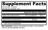 K2-D3 5000 Bioavailable Vitamins K2 (as MK-7) and D3 60 OR 120 Caps XYMOGEN