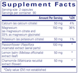 Muscle Cramp/Tension Formula 60 or 180 caps Pure Encapsulations