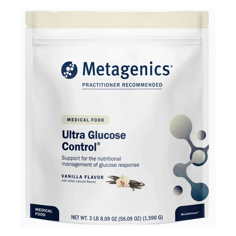 Ultra Glucose Control® 14 (742 grams) or 30 (1590 grams) servings Vanilla or Chocolate METAGENICS