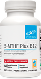 5-MTHF Plus B12 Natural Cherry Flavor 60 Quick Dissolve Tabs XYMOGEN