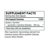Acetyl-L Carnitine 60 caps Thorne Research (Carnityl)