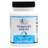 Vitamin K2 w/ D3 60 caps Ortho Molecular Products - Seabrook Wellness - OrthoMolecular