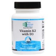 Vitamin K2 w/ D3 60 caps Ortho Molecular Products - Seabrook Wellness - OrthoMolecular