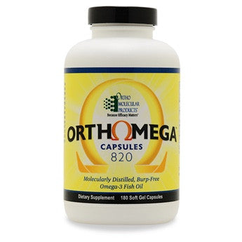 OrthOmega 820 180 Soft Gel Caps Ortho Molecular Products - Seabrook Wellness - OrthoMolecular
