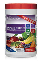 Power Greens Premium Natural Berry 42 srvg (17.3 oz) GLUTEN FREE NuMedica - Seabrook Wellness - NuMedica