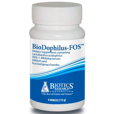 BIODOPHILUS FOS Powder 4 OZ. BIOTICS RESEARCH