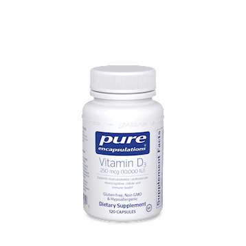 Vitamin D3 10,000 IU 120 vcaps Pure Encapsulations