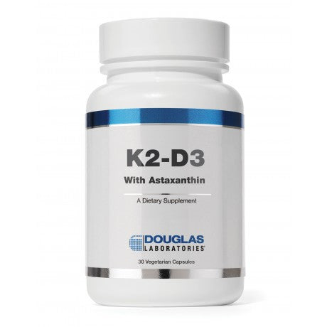 K2-D3 with Astaxanthin 30 vCaps DOUGLAS LABS - Seabrook Wellness - Douglas Labs