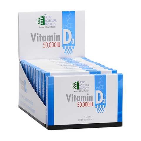 Vitamin D3 50,000 IU  10 packets with 15 caps in each packet (150 caps) ORTHOMOLECULAR