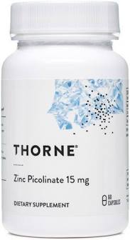 Zinc Picolinate 15mg 60 vegcaps THORNE RESEARCH