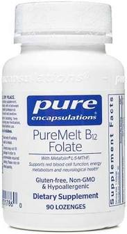 PureMelt B12 Folate 90 Lozenges Pure Encapsulations