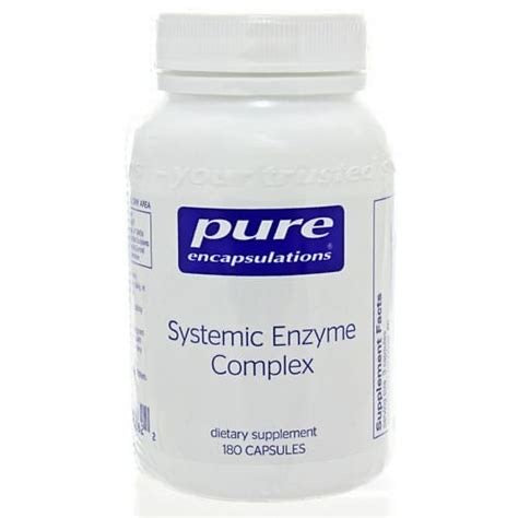 Systemic Enzyme Complex 180 Caps PURE ENCAPSUALTIONS