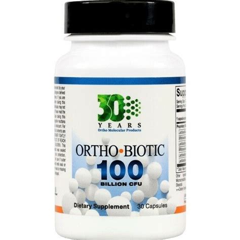 ORTHO BIOTIC 100  60 Caps Ortho Molecular Products