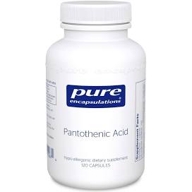 Pantothenic Acid 120 Caps Pure Encapsulations