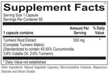 Turiva 60 CAPS Ortho Molecular Products